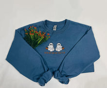 Load image into Gallery viewer, Two Ghosts Embroidered Crewneck
