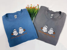 Load image into Gallery viewer, Two Ghosts Embroidered Crewneck
